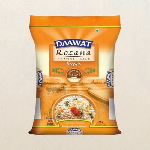 Daawat Rozana Super Basmati Rice (Medium Grain) 1kg