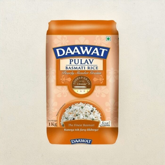 Daawat Pulav Basmati Rice (Long Grain) 1kg