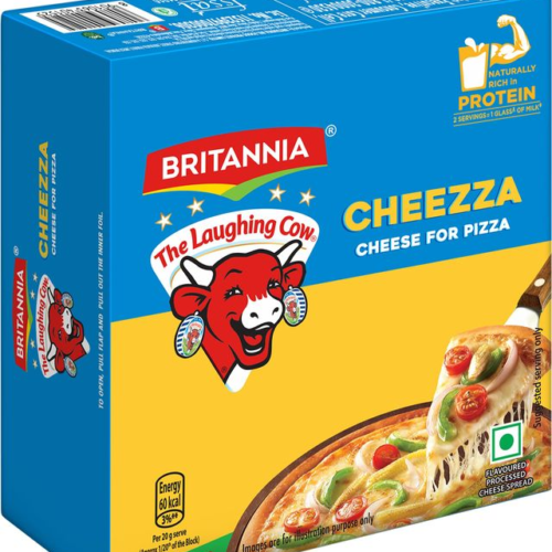 Britannia The Laughing Cow Cheezza Cheese- Pizza Block 400 g