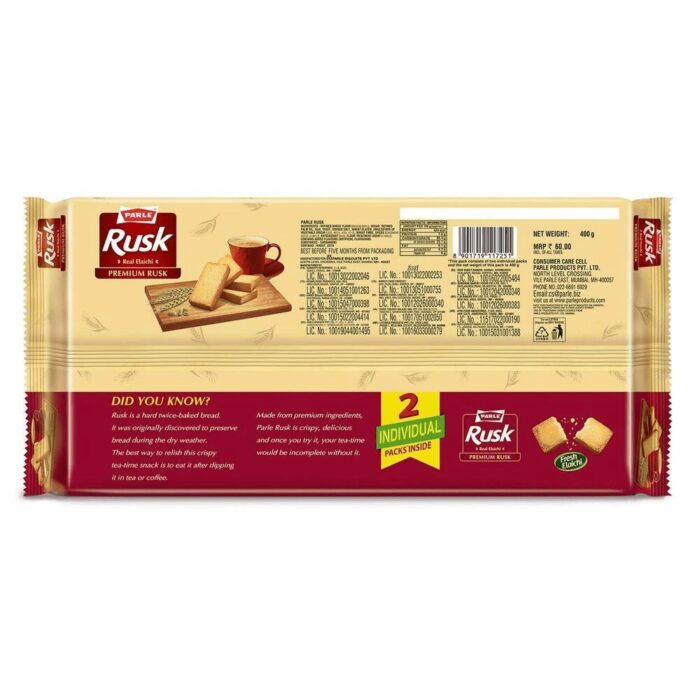 Parle Elaichi Rusk 400 g - Image 2