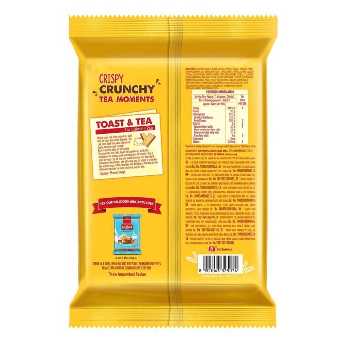 Britannia Toastea Premium Bake Rusk With Real Elaichi 183 g - Image 2