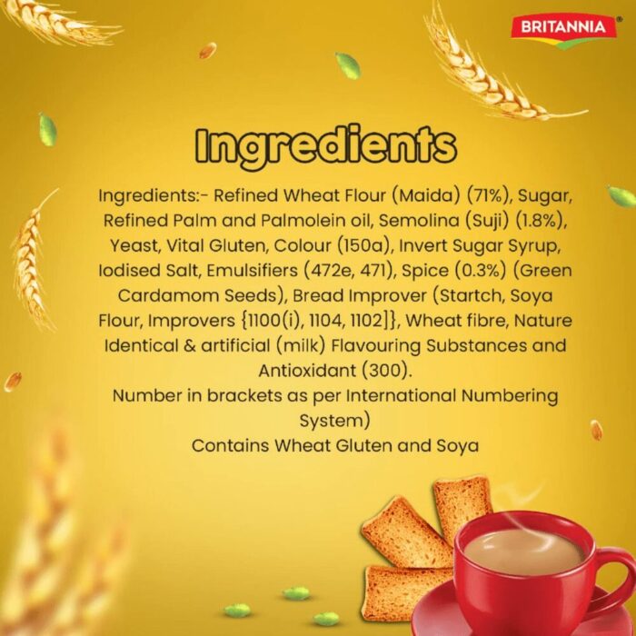 Britannia Toastea Premium Bake Rusk With Real Elaichi 183 g - Image 4