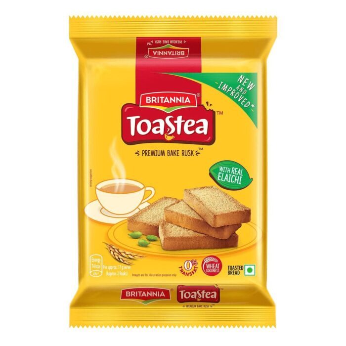 Britannia Toastea Premium Bake Rusk With Real Elaichi 183 g