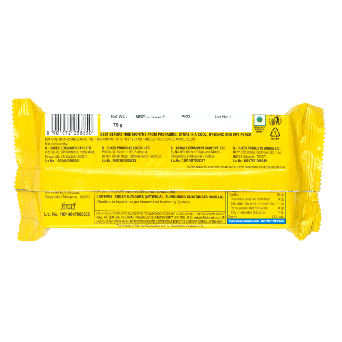 Dukes Waffy Vanilla Flavoured Wafers 60 g - Image 2