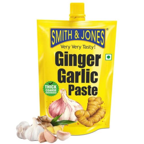 Smith & Jones Ginger Garlic Paste, Thick & Coarse Paste for Cooking  Net Qty: 200g