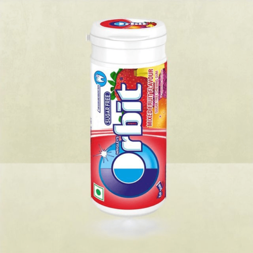 Orbit Sugar Free Mixed Fruit Chewing Gum Pot Net Qty: 22 g