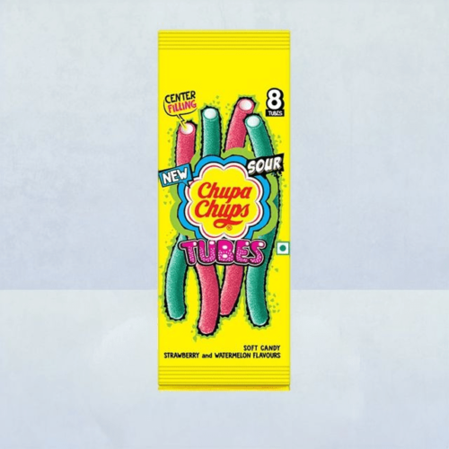 Chupa Chups Assorted Flavour Long Tubes Net Qty: 80 g