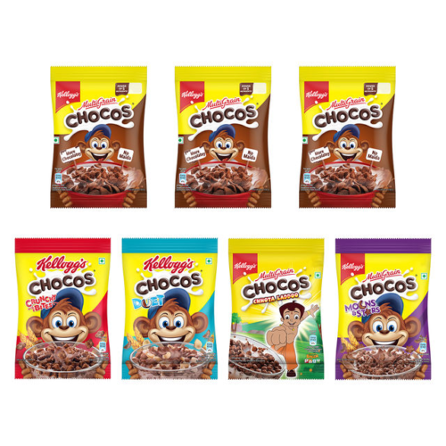 Kellogg's Multigrain Chocos - Variety Pack of 7  Net Qty: 153 g