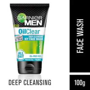 Garnier Men Oil Clear Deep Cleansing Clay D-Tox Icy Face Wash 100 g