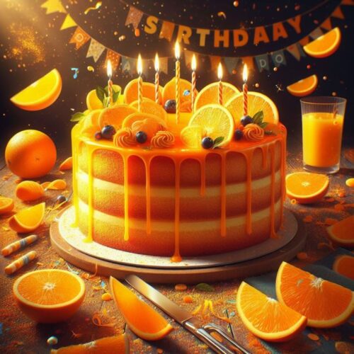 Fresh Orange Cake - half kg