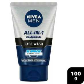 Nivea Men All-In-1 10X Vitamin C Charcoal Effect Face Wash 100 g