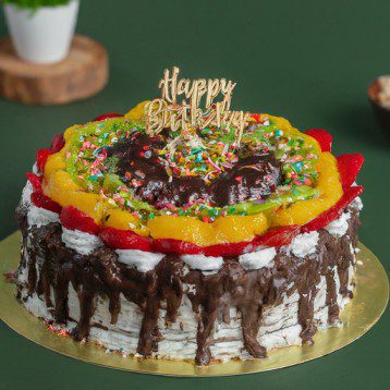 Choco Mixfruits Cake! half kg